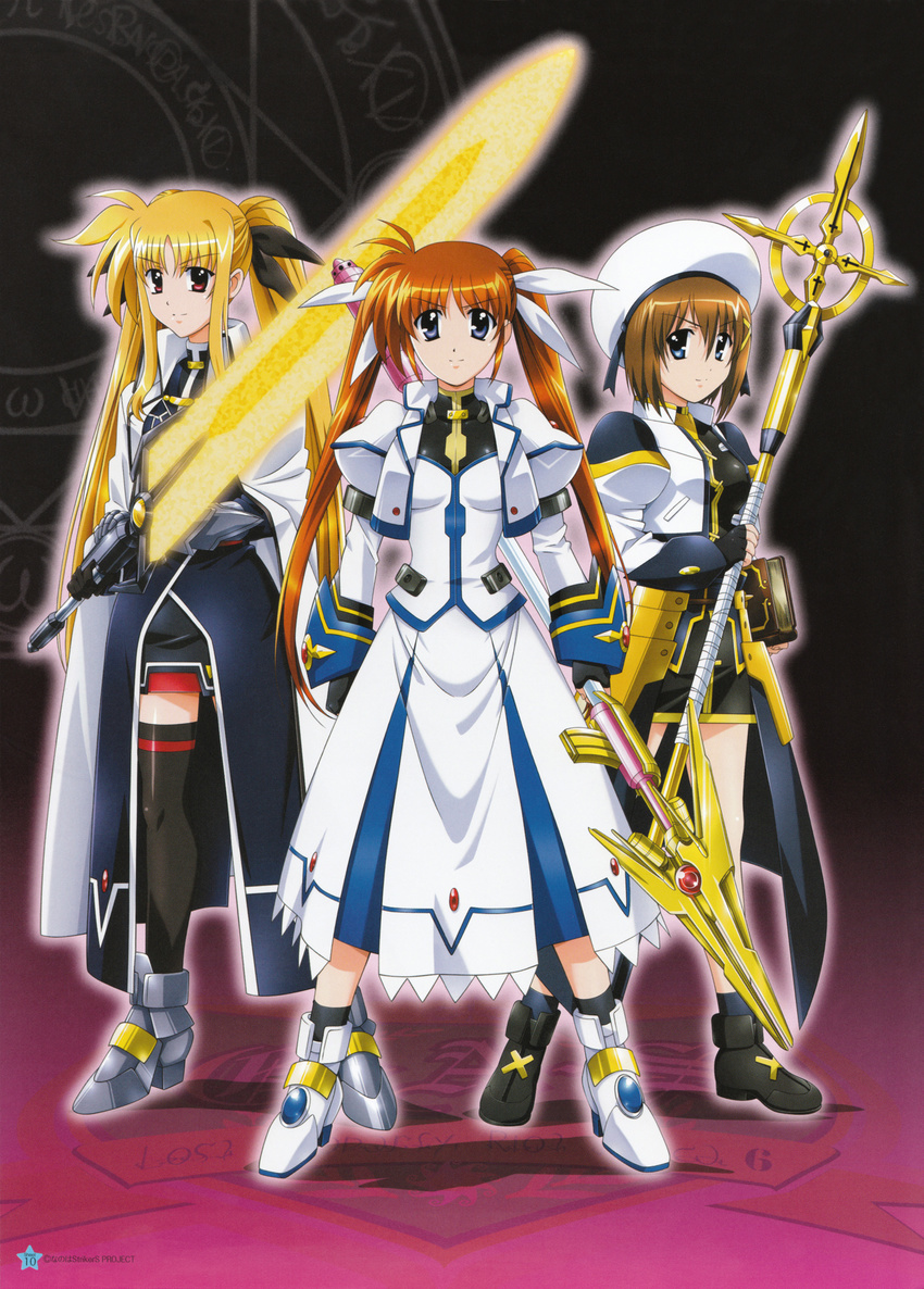 fate_testarossa mahou_shoujo_lyrical_nanoha mahou_shoujo_lyrical_nanoha_strikers takamachi_nanoha yagami_hayate