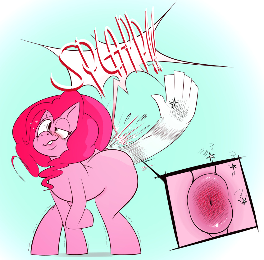 anus big_butt butt feral friendship_is_magic my_little_pony ota_(artist) pinkie_pie_(mlp) puffy_anus