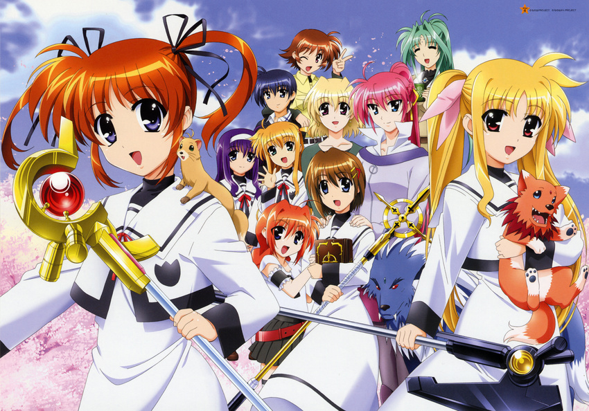 alisa_bannings amy_limiette arf chrono_harlaown fate_testarossa lindy_harlaown mahou_shoujo_lyrical_nanoha mahou_shoujo_lyrical_nanoha_a's screening shamal signum takamachi_nanoha tsukimura_suzuka vita yagami_hayate yuuno_scrya zafira