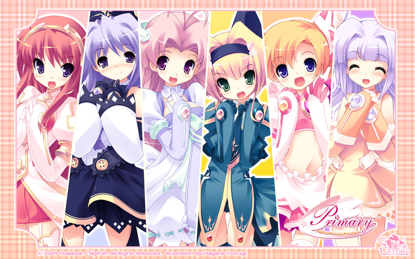 chime_milhawks lime_luna_oaklane mariafia_chiffonese mintia_mimitte_midimu prim_rina_oaklane primary_~magical★trouble★scramble~ rikuou_hinana skyfish tsurugi_hagane wallpaper