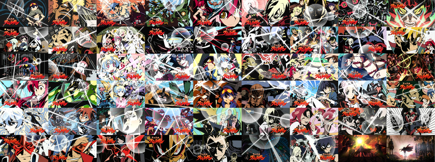 6+girls absurdres adai_village_chief adiane ailac_coega antispiral_nia arc_gurren-lagann barinbo boota chouginga_dai-gurren chouginga_gurren-lagann collage cytomander dai-gunzan dark_persona darry_adai dayakkaiser enki_(ttgl) enkidu everyone eyecatch gember giha_village_chief gimmy guame gurren-lagann high_contrast highres huge_filesize jogan kamina kidd_coega king_kittan kinon kittan kiyal kiyoh lagann lazengann leeron long_image lordgenome makken multiple_boys multiple_girls nia_teppelin rossiu sayrune screencap simon tengen_toppa_gurren-lagann_(mecha) tengen_toppa_gurren_lagann thymilph viral wide_image yoko_littner zoushi_kanai