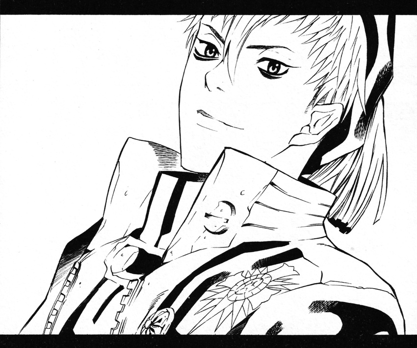 bak_chan d.gray-man hoshino_katsura male monochrome