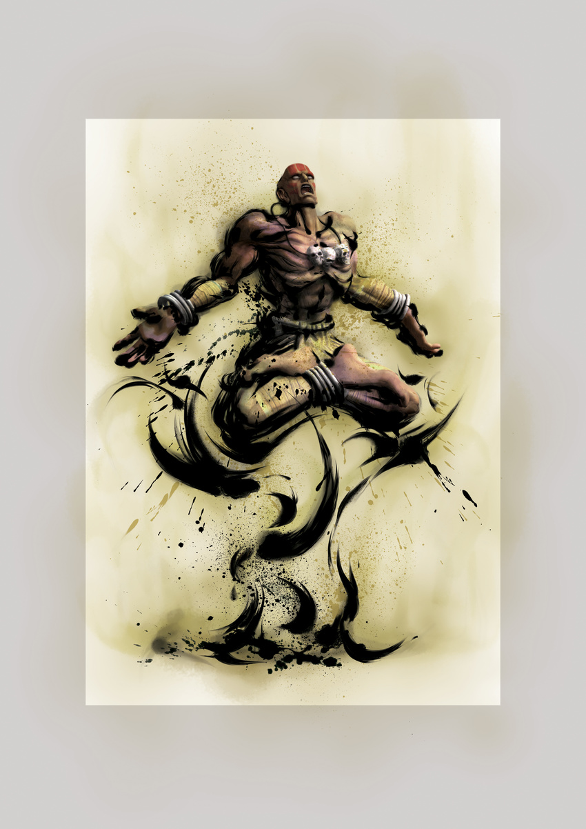 absurdres dhalsim highres ikeno_daigo jewelry male_focus necklace official_art skull skull_necklace solo street_fighter street_fighter_iv_(series)