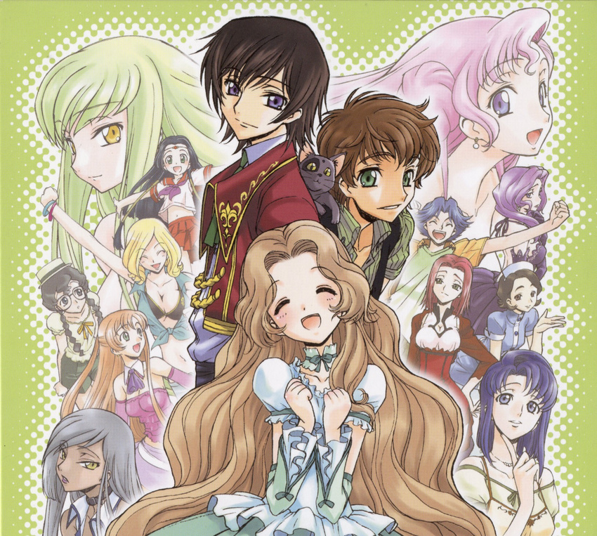 arthur_(code_geass) c.c. cecile_croomy code_geass cornelia_li_britannia euphemia_li_britannia kallen_stadtfeld kimura_takahiro kururugi_suzaku lelouch_lamperouge milly_ashford nina_einstein nunnally_lamperouge ricca rivalz_cardemonde screening shinozaki_sayoko shirley_fenette sumeragi_kaguya viletta_nu