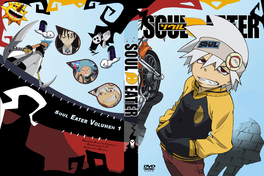 black_star death_the_kid jpeg_artifacts shinigami-sama soul_eater soul_eater_(character)