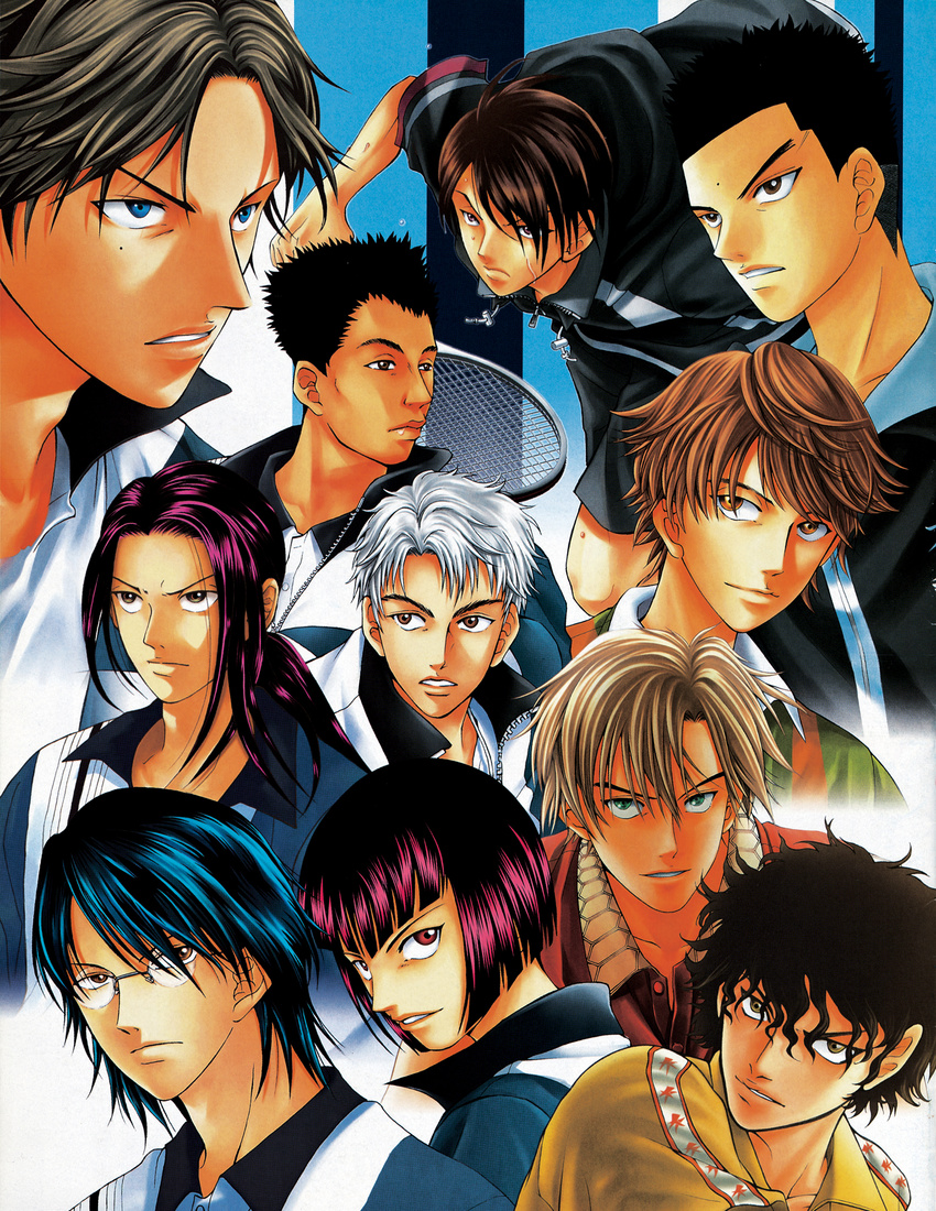 atobe_keigo echizen_ryoma kamio_akira male megane munehiro_kabaji prince_of_tennis tagme tezuka_kunimitsu