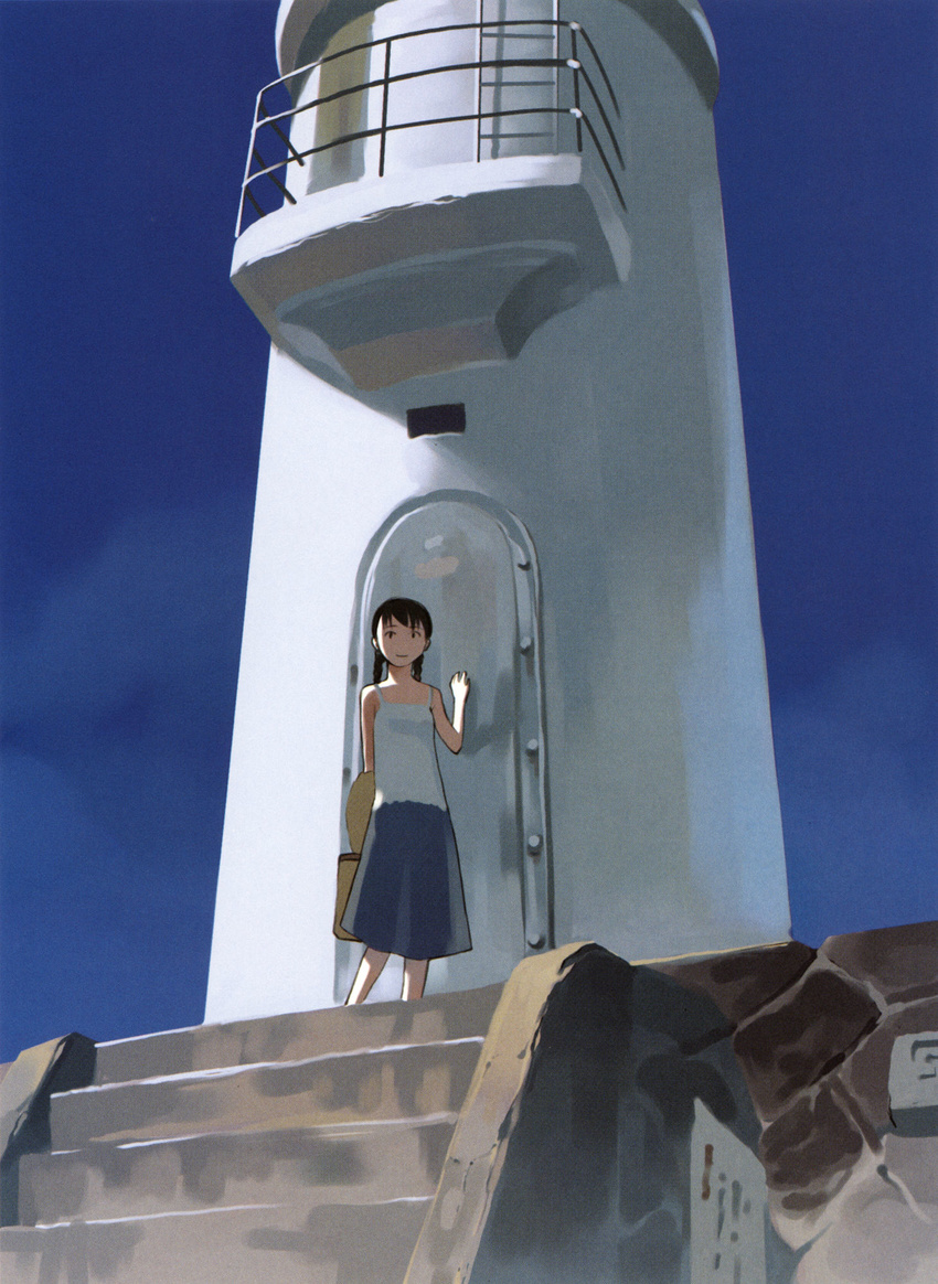 copyright_request day highres lighthouse sky solo takamichi