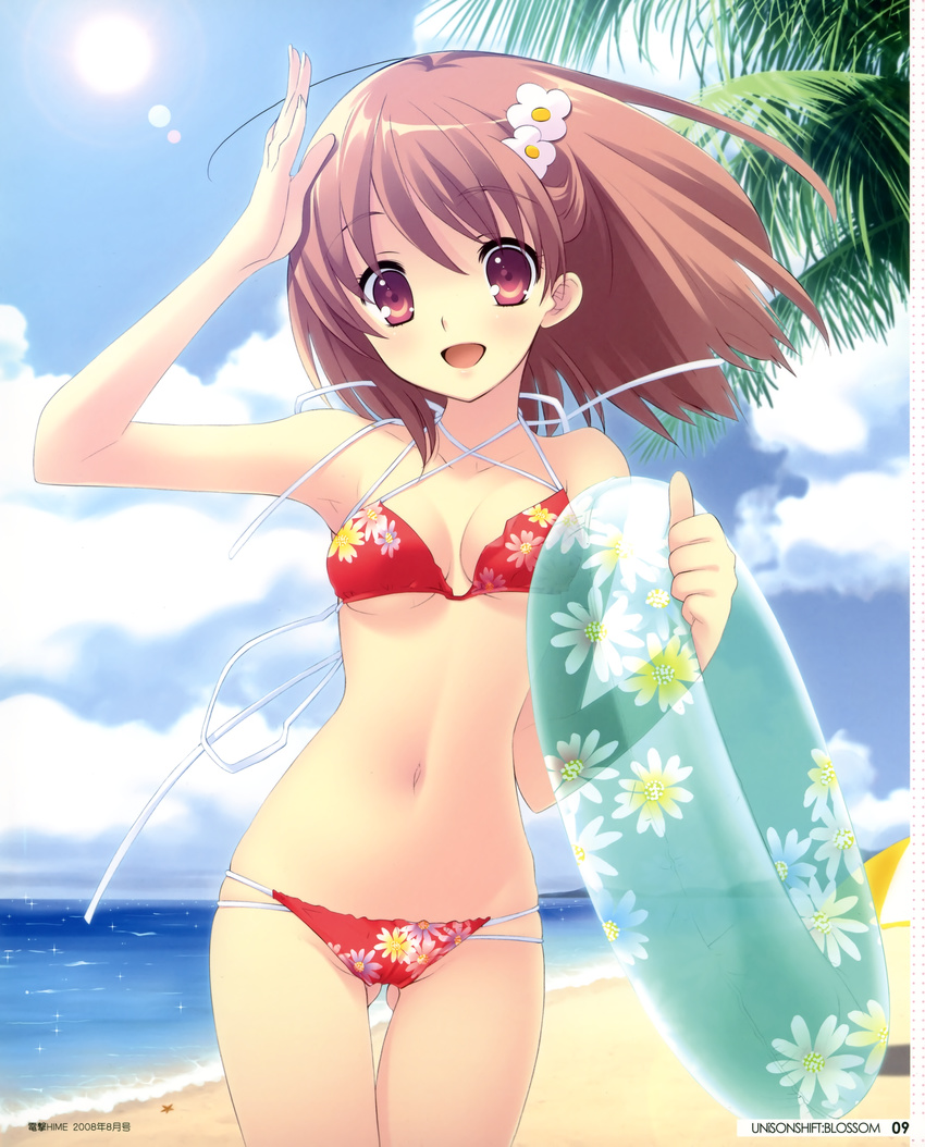 bikini cleavage flyable_heart inaba_yui ito_noizi swimsuits