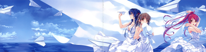 abhar crease deep_blue_sky_&amp;_pure_white_wings koga_sayoko misaki_kurehito miyamae_tomoka summer_dress tsuyazaki_kokage