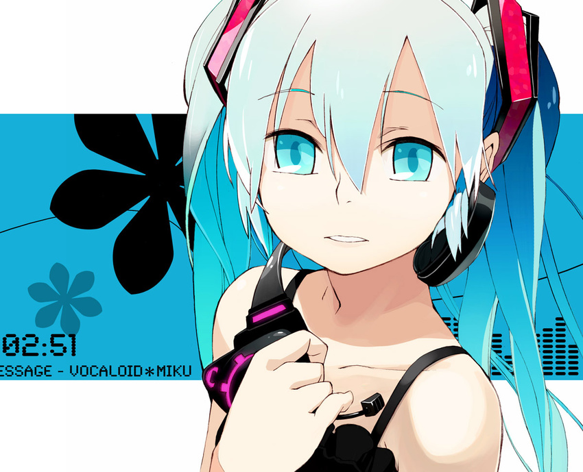 hatsune_miku headphones tagme vocaloid yukihiroyuki