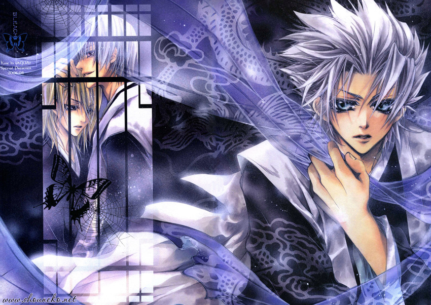 bleach hitsugaya_toushirou ichimaru_gin kine_in_aqua kira_izuru male