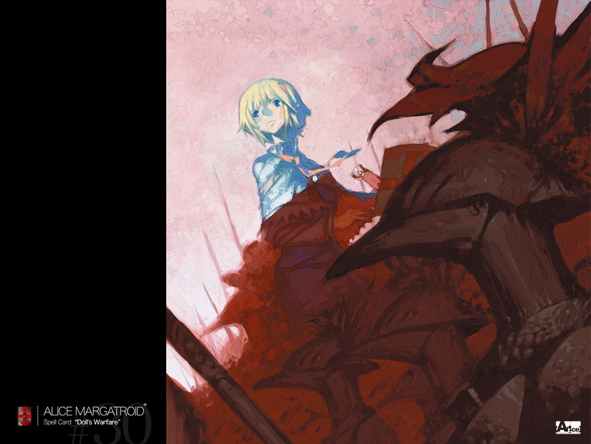 alice_margatroid blonde_hair chomoran highres solo spell_card touhou