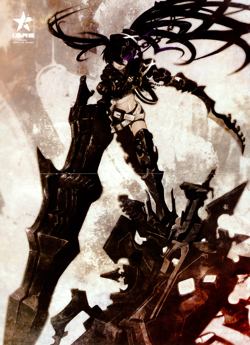 black_rock_shooter black_rock_shooter_(character) huke insane_black_rock_shooter vocaloid