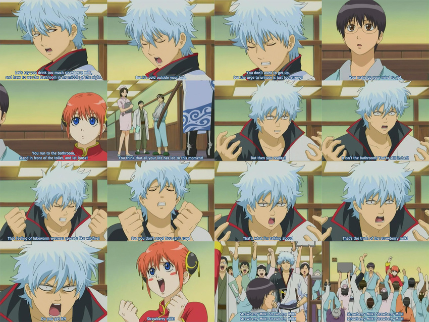 6+girls fansub gintama kagura_(gintama) multiple_boys multiple_girls sakata_gintoki screencap shimura_shinpachi subtitled truth