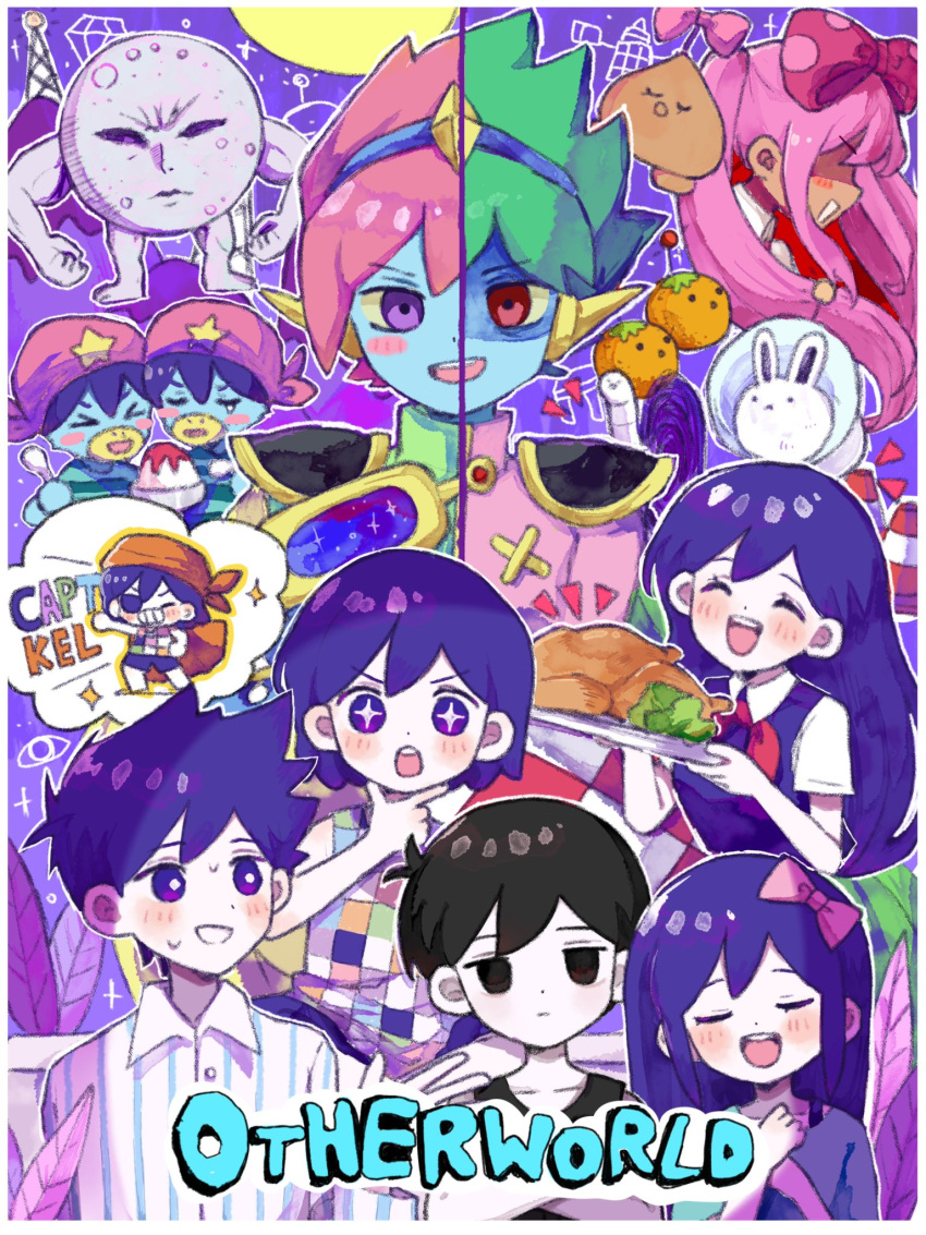 +_+ 3girls 6+boys aubrey_(headspace)_(omori) aubrey_(omori) black_eyes black_hair bow captain_spaceboy closed_mouth collarbone expressionless hair_bow hero_(headspace)_(omori) hero_(omori) highres kel_(headspace)_(omori) kel_(omori) long_hair mari_(headspace)_(omori) mari_(omori) mugi062 multiple_boys multiple_girls omori omori_(omori) open_mouth pink_bow pluto_(omori) purple_eyes purple_hair rosa_(omori) short_hair space_bunny_(omori) sweetheart_(omori) u.f.o._(omori) wormhole_(omori)