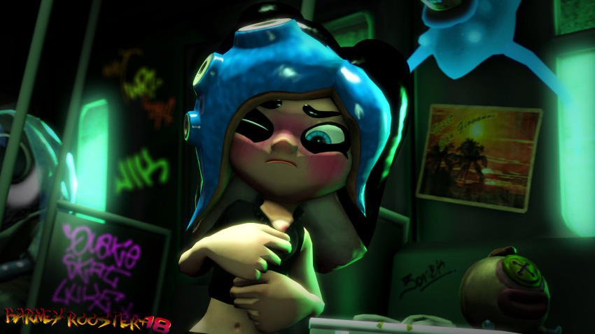 3d_(artwork) animal_humanoid barneyroosterplus18 big_breasts breasts cephalopod cephalopod_humanoid digital_media_(artwork) female humanoid marine marine_humanoid mollusk mollusk_humanoid nintendo octoling solo source_filmmaker splatoon tentacle_hair tentacles video_games