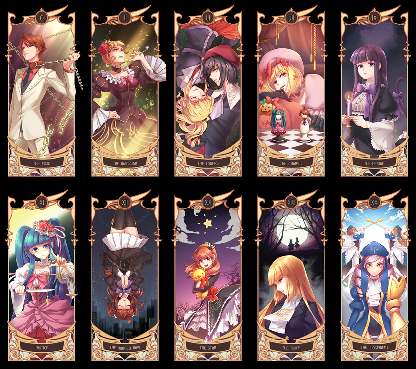 6+girls art_nouveau bad_id bad_pixiv_id beatrice black_legwear blonde_hair blue_eyes bow breasts card_(medium) choker cornelia_(umineko) dlanor_a_knox dress drill_hair eiserne_jungfrau flower frederica_bernkastel furudo_erika gertrude hair_bobbles hair_flower hair_ornament hat kanon_(umineko) kiseru lambdadelta long_hair maria_(umineko) medium_breasts multiple_boys multiple_girls necktie orange_hair pink_bow pipe purple_hair red_hair sakutarou short_hair tarot thighhighs twintails umineko_no_naku_koro_ni ushiromiya_ange ushiromiya_battler ushiromiya_jessica ushiromiya_rosa yellow_eyes yeruen zettai_ryouiki