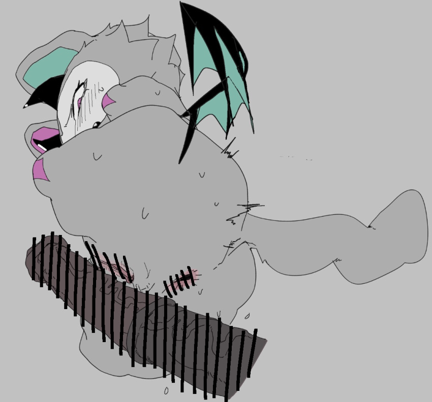 2025 2_horns amputee animal_genitalia animal_penis anthro anus bat big_penis biped black_horn black_wings blush blush_lines bodily_fluids brown_penis butt censor_bar censored censored_anus censored_genitalia censored_penis censored_vulva cheek_tuft countershade_face countershading curved_horn cute_fangs dark_penis demon devil_connection devilun_(makemon) digital_media_(artwork) disability disembodied_penis duo english_description equine_genitalia equine_penis erection facial_tuft fangs female genitals glistening glistening_horn green_inner_ear green_membrane grey_background grey_body grey_butt grey_ears grey_head grey_tail grey_thighs grey_tuft horn huge_thighs imminent_sex ineffective_censorship looking_at_genitalia looking_at_penis low-angle_view makemon male male/female mammal markings meckmeck00124 medial_ring membrane_(anatomy) membranous_wings missing_all_legs missing_arm mostly_offscreen_character mostly_offscreen_male nude nude_anthro nude_female penis pink_anus pink_eyes pink_inner_ear pink_markings pink_vulva sharp_horn simple_background sweat sweatdrop sweaty_butt tail teeth thick_thighs tremble_spikes triple_amputee tuft vein veiny_penis vulva white_face wings