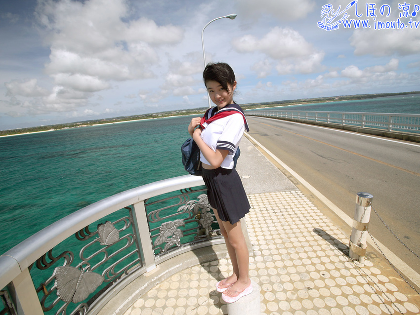 highres photo school_uniform shihono_ryo solo