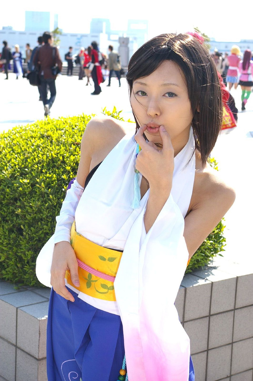 cosplay final_fantasy final_fantasy_x highres photo solo yuna_(ff10) yuna_(ff10)_(cosplay)