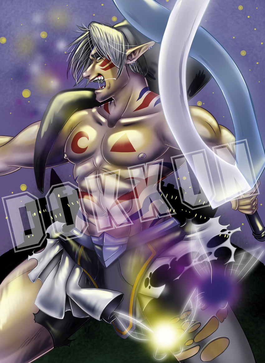 bara elf fierce_deity fierce_diety highres link male male_focus muscle pointy_ears the_legend_of_zelda