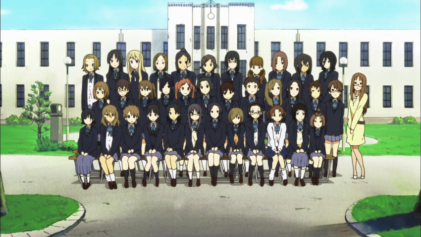 akiyama_mio annotated black_eyes black_hair brown_eyes brown_hair chikada_haruko duplicate endou_michiko everyone extra hirasawa_yui iida_keiko k-on! kinoshita_shizuka kotobuki_tsumugi long_hair manabe_nodoka multiple_girls nakajima_nobuyo nojima_chika oota_ushio pantyhose saeki_mika satou_akane school_uniform screencap short_hair side_ponytail skirt sunahara_yoshimi tachibana_himeko tainaka_ritsu takahashi_fuuko taki_eri twintails wakaouji_ichigo yamanaka_sawako