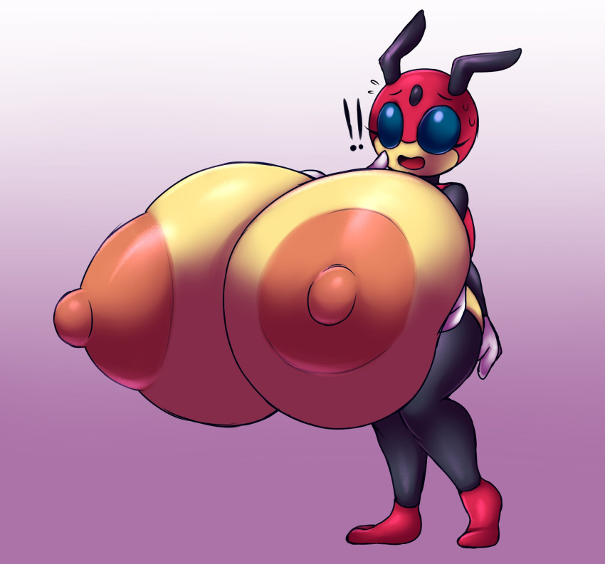 2019 4_arms anthro arthropod big_breasts breast_expansion breasts elfdrago female huge_breasts hyper hyper_breasts insect ledian multi_arm multi_limb multiarm multilimb nintendo patsy_bennett pok&eacute;mon pok&eacute;mon_(species) pok&eacute;morph slightly_chubby solo standing surprise thick_thighs video_games