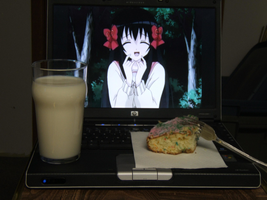 2d_dating food highres lonely minamoto_chikaru photo solo strawberry_panic!