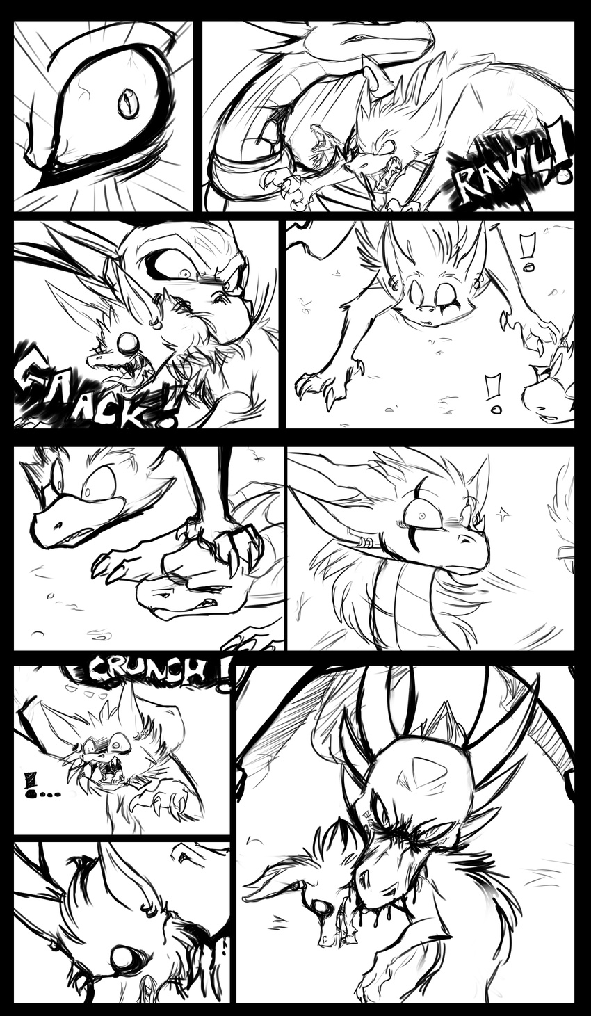 blood comic cynder fight kayla-na mel_the_hybrid monochrome spyro spyro_the_dragon video_games