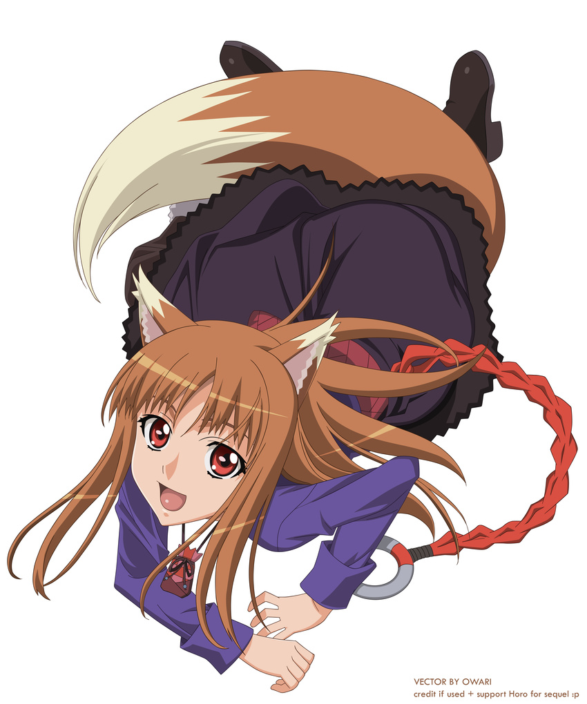 animal_ears female hi_res horo ookami_to_koushinryou ookamimimi red_eyes solo spice_and_wolf wolf_ears