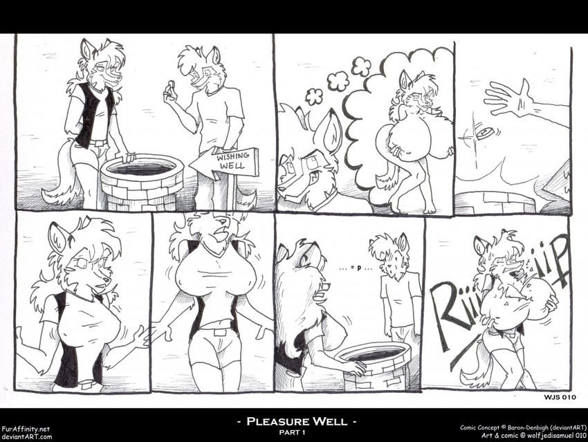 breasts coin comic female inflation male pleasure_well wishing_well wolfjedisamuel