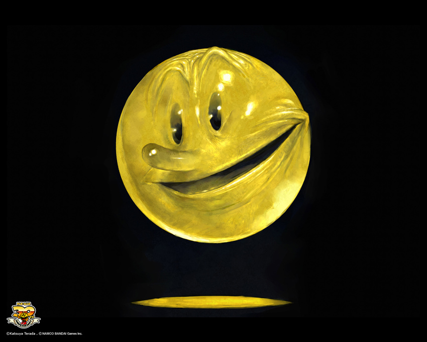 5:4 game nightmare_fuel pac-man pacman real standard_monitor wallpaper what what_has_science_done yellow