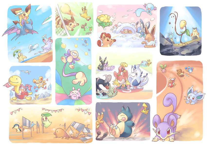 &gt;_&lt; :o :p aipom ampharos bayleef bellsprout bidoof bird bug buizel butterfly butterfree chikorita cleffa closed_eyes cyndaquil digging diglett eevee elekid espeon falling fangs fire fish flag furret gen_1_pokemon gen_2_pokemon gen_3_pokemon gen_4_pokemon girafarig hitmonlee ho-oh hoppip houndoom ibui_matsumoto insect jigglypuff jumping kingdra larvitar leaf leg_up light_smile lugia magikarp marill nidoran no_humans open_mouth phanpy pichu pikachu playing_sports pokemon pokemon_(creature) poliwag psyduck rattata red_eyes running shuckle skiploom slowpoke smile snorlax snow snowball snowman soccer sport sunkern swablu swinub teddiursa teeth tongue tongue_out totodile typhlosion umbreon vulpix wingull wooper zangoose zubat