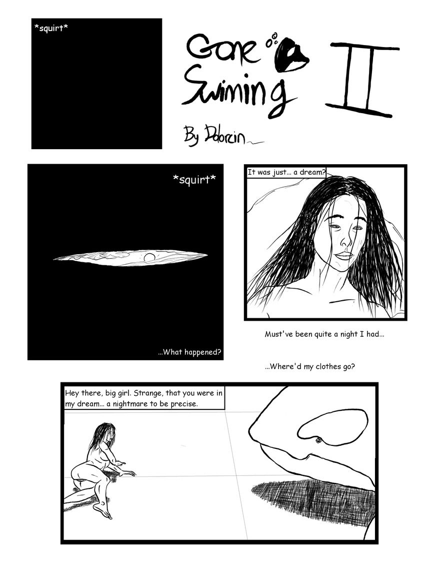 animal cetacean comic dolorcin female feral gone_swimming_ii human interspecies lesbian marine orca size_difference unbirthing zoo