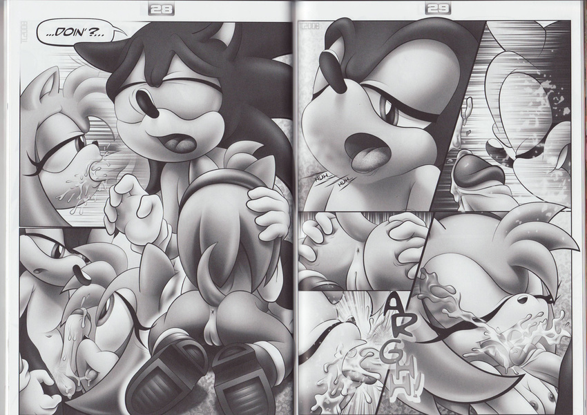 absurd_res amy_rose amy_untold anus balls butt comic cum doujin fellatio female hedgehog hi_res male monochrome oral oral_sex orgasm panting penis pussy raised_tail saliva sex sonic_(series) sonic_the_hedgehog suck sucking tail tc
