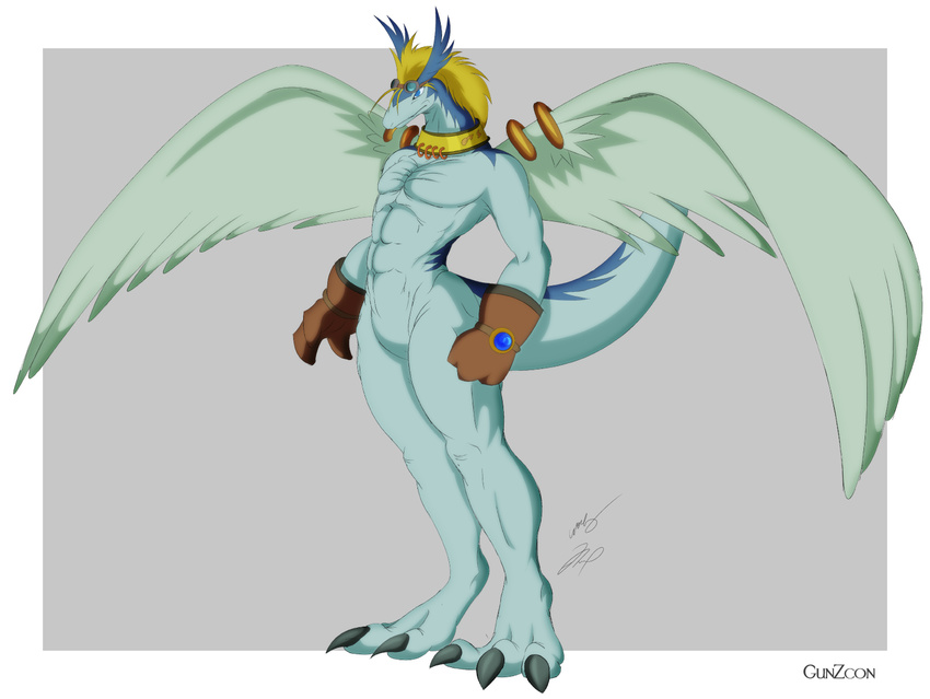 dragon gunzcon legendz male muscles shiron solo standing tail wings