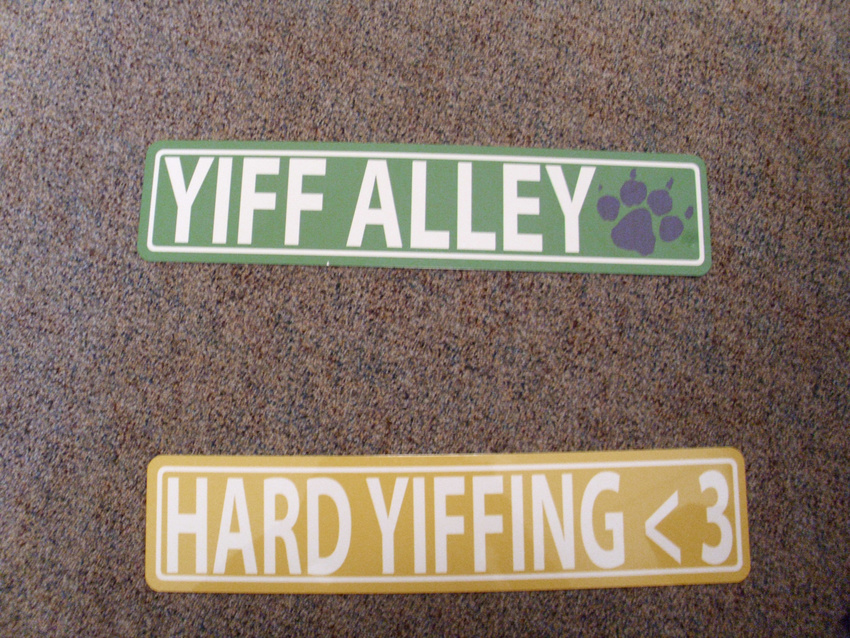 &hearts; absurd_res carpet claws english_text hard_yiffing hi_res pawprint real sign signs street_signs taking_it_too_far text unknown_artist yiff_alley