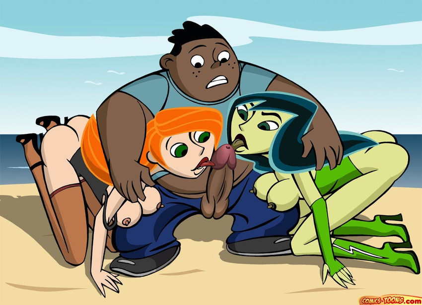 comics-toons kim_possible kimberly_ann_possible shego wade_load