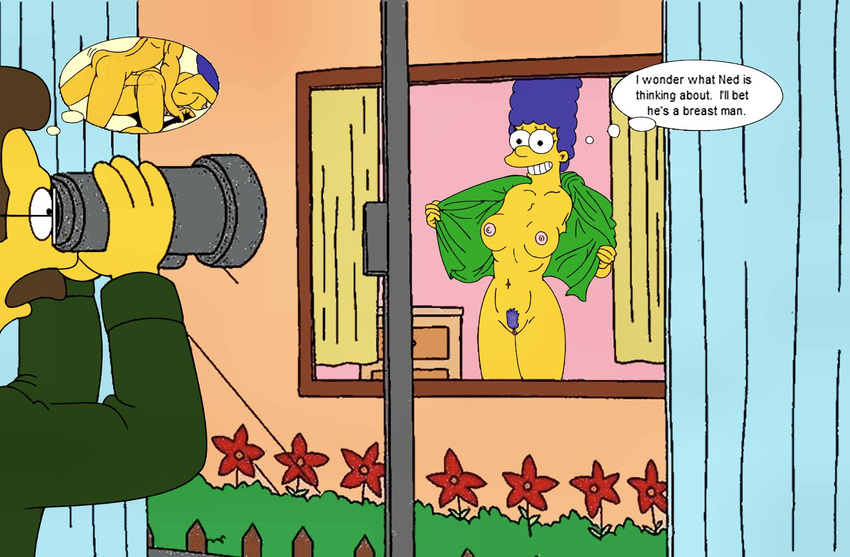 marge_simpson ned_flanders tagme the_simpsons