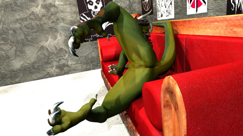 3d circlea61 dragon female horns krotsgier nude presenting pussy scalie solo spreading tail