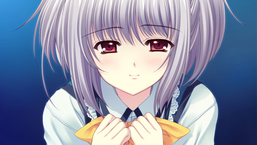 close game_cg gray_hair kona_nako nishimata_aoi red_eyes seifuku sekai_seifuku_kanojo