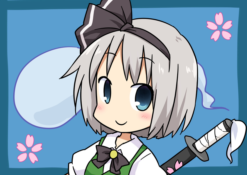 blue_eyes blush chibi highres konpaku_youmu konpaku_youmu_(ghost) silver_hair smile solo touhou yamabuki_(yusuraume)