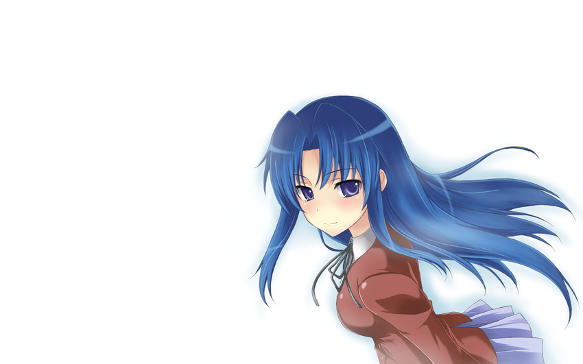 blue_eyes blue_hair kawashima_ami long_hair seifuku toradora white