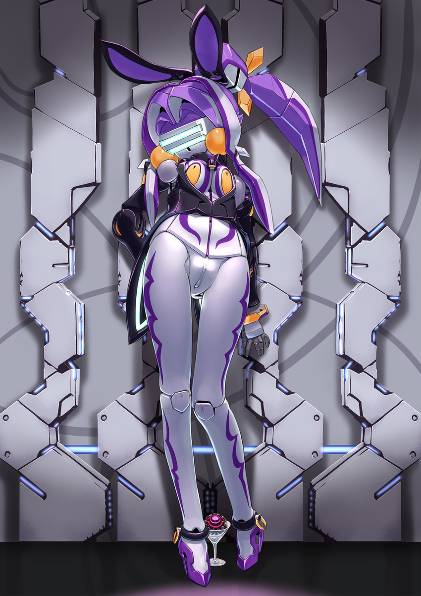 android animal_ears breasts bunny_ears doll_joints gynoid high_heels highres mecha_musume musen-shiki_sanhankikan panties pussy robot shoes underwear vagina virtual_on