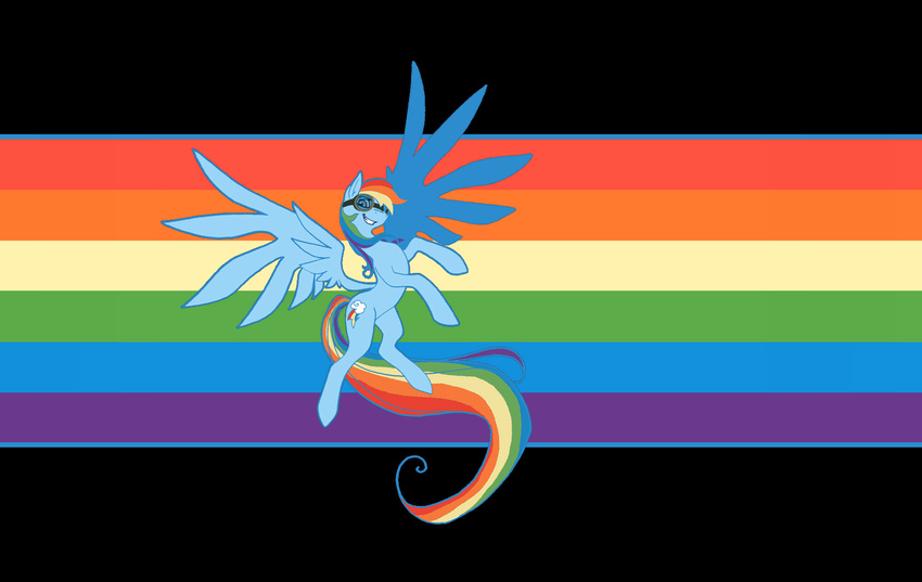 20_percent_cooler blue blue_body equine eyewear female feral friendship_is_magic goggles hair horse mammal multi-colored_hair my_little_pony pegasus pony rainbow rainbow_dash_(mlp) rainbow_hair sciencefox solo wallpaper widescreen wings