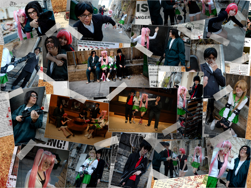 cosplay highres highschool_of_the_dead komuro_takashi maresato_alice miyamoto_rei photo real takagi_saya