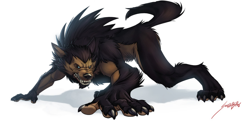 angry canine claws fangs male solidasp solo wolf