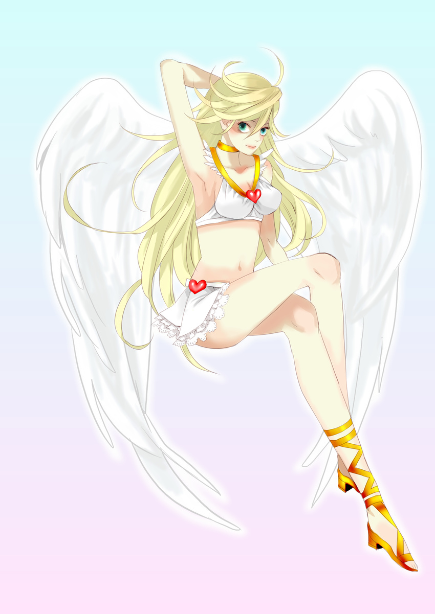angel highres panty_&amp;_stocking_with_garterbelt panty_(character) panty_(psg) smile wings