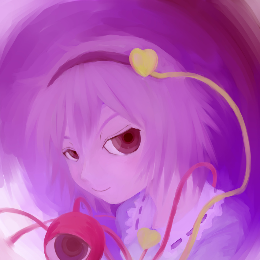 absurdres eyeball hairband heart highres komeiji_satori sakana_(packetsjp) short_hair smile solo third_eye touhou