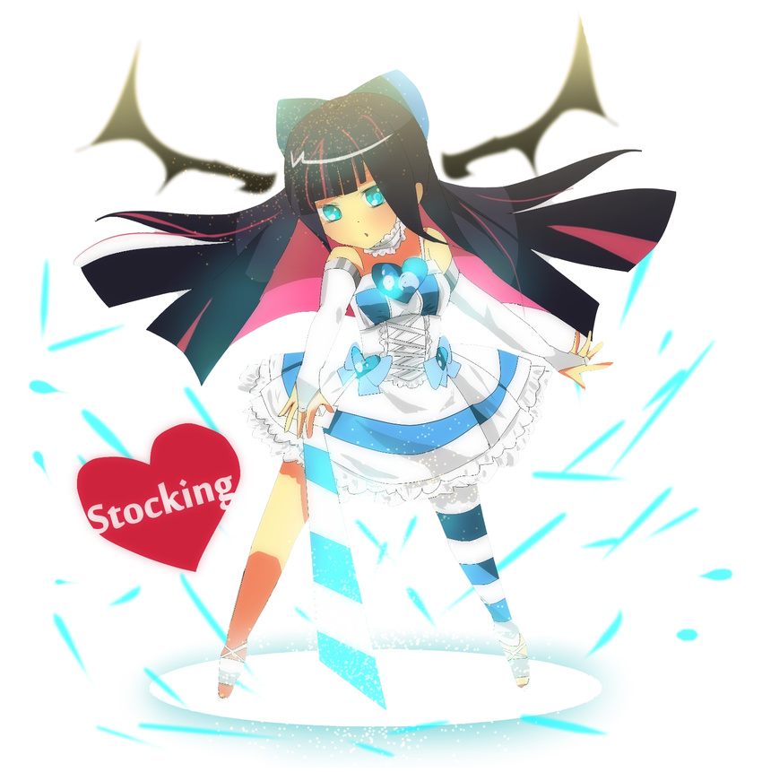 highres panty_&amp;_stocking_with_garterbelt stocking_(character) stocking_(psg) sword weapon wings